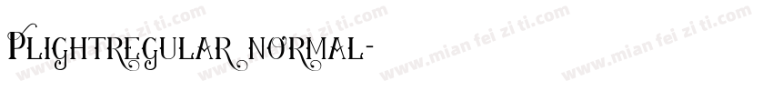 Plightregular normal字体转换